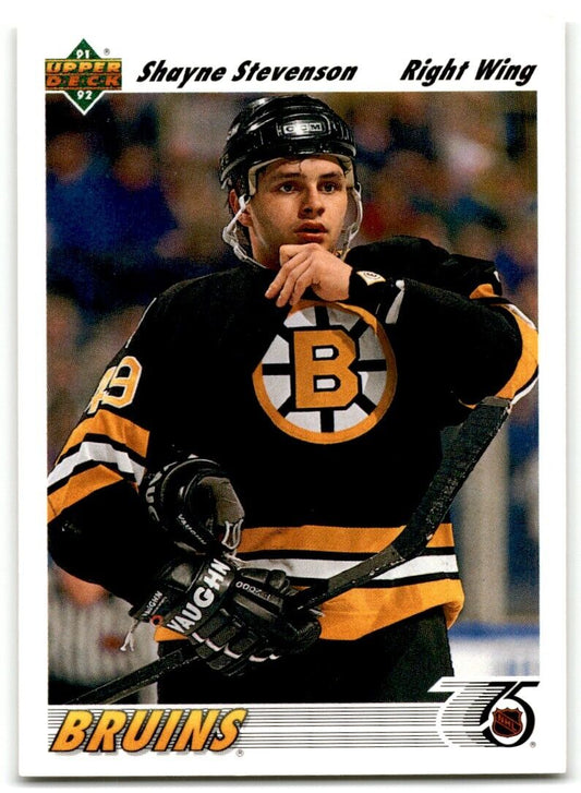 1991-92 Upper Deck Shayne Stevenson Boston Bruins #332