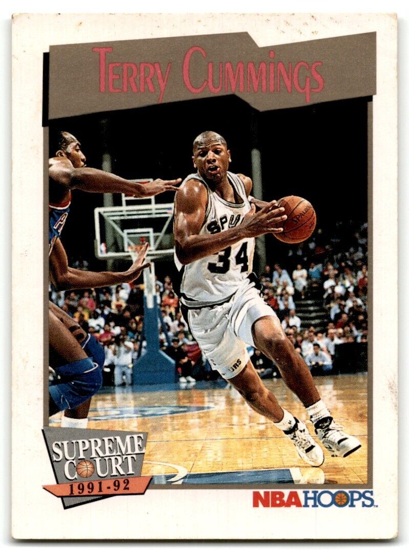 1991-92 Hoops Terry Cummings San Antonio Spurs #495