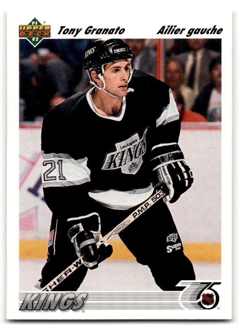 1991-92 Upper Deck French Tony Granato Los Angeles Kings #172