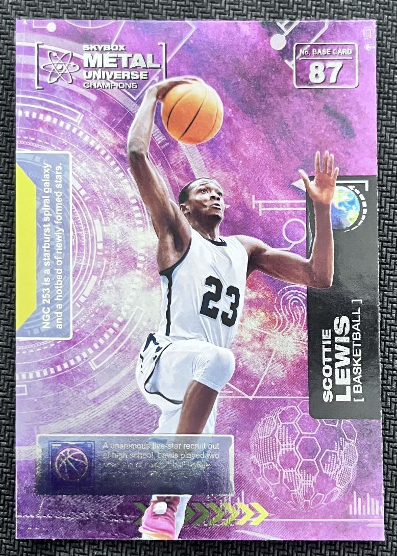 2021-22 Skybox Metal Universe Championship Preview Scottie Lewis Rookie #87