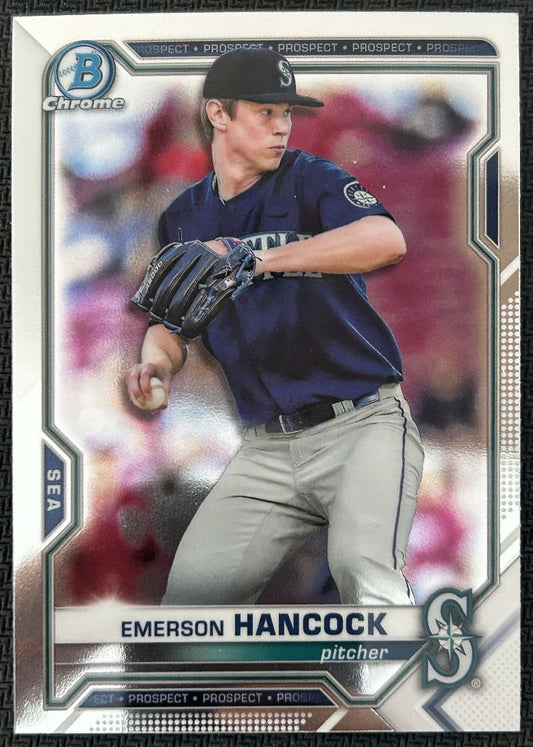 2021 Bowman Chrome Prospects Emerson Hancock Seattle Mariners #BCP-78