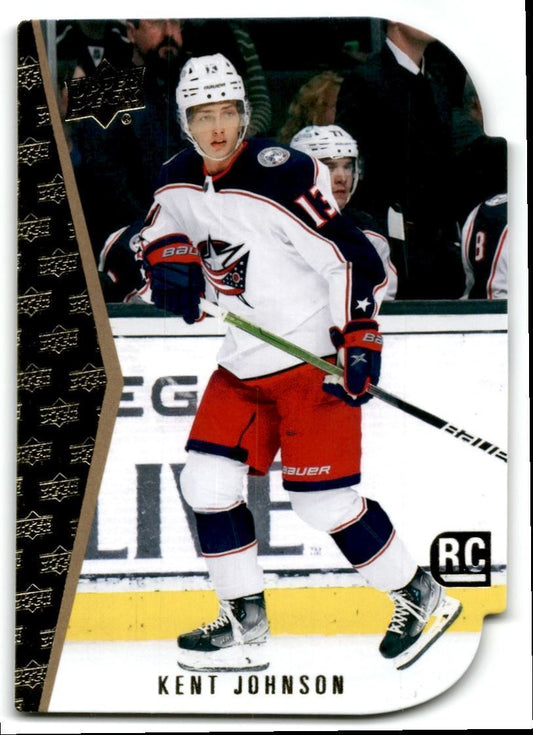 2022-23 Upper Deck Rookie Die-Cut Kent Johnson Rookie Columbus Blue Jackets