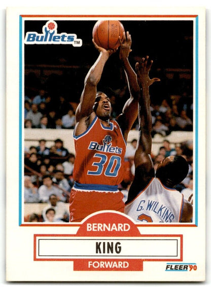 1990-91 Fleer Bernard King Washington Bullets #194