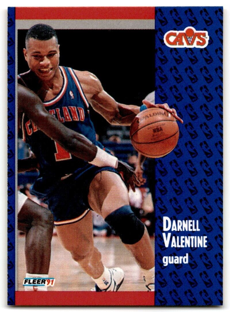 1991-92 Fleer Darnell Valentine Cleveland Cavaliers #39