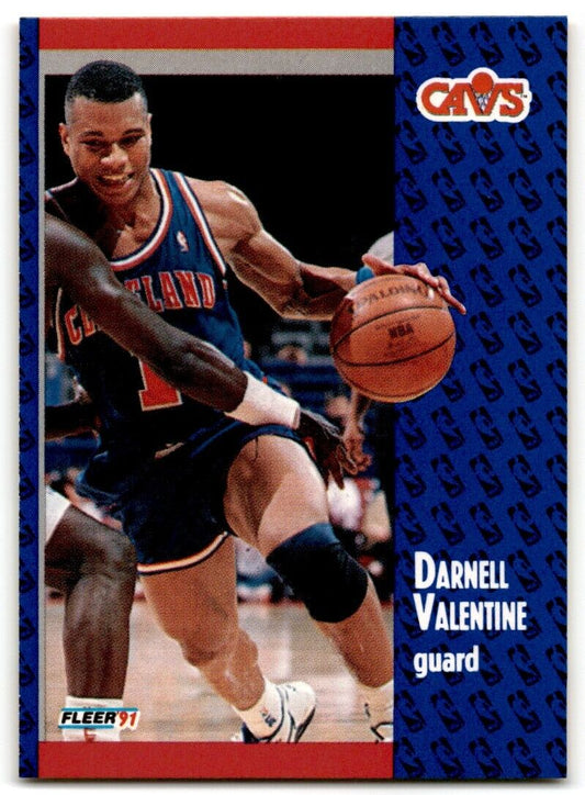 1991-92 Fleer Darnell Valentine Cleveland Cavaliers #39