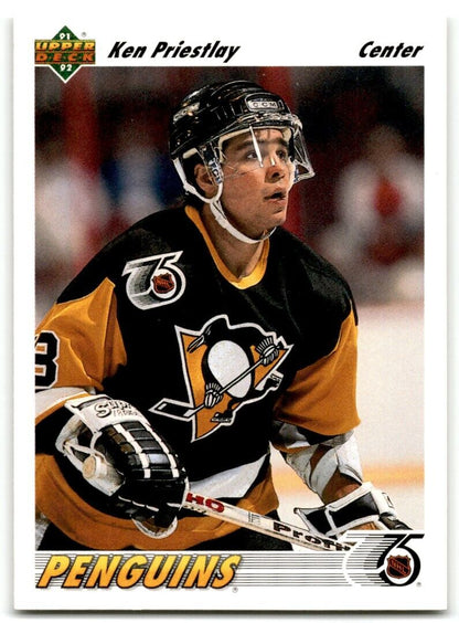 1991-92 Upper Deck Ken Priestlay Rookie Pittsburgh Penguins #525