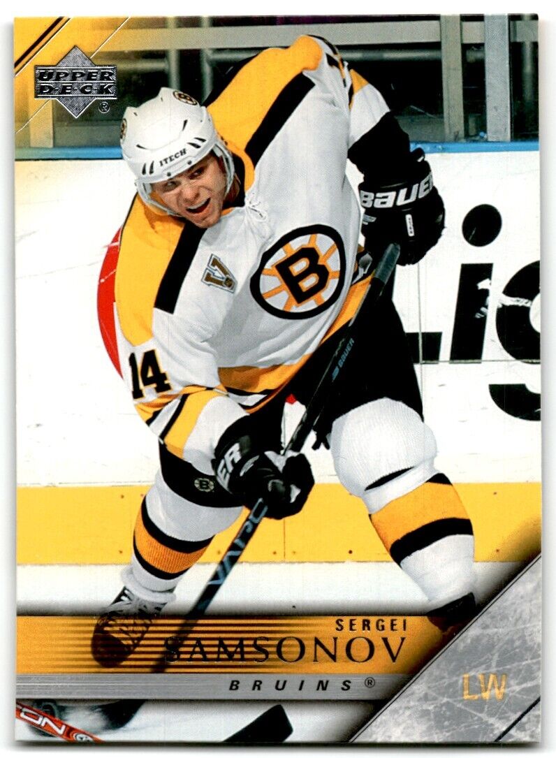 2005-06 Upper Deck Sergei Samsonov Boston Bruins #18