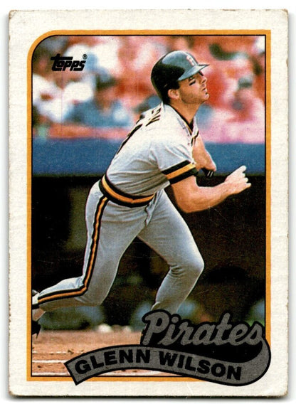 1989 Topps Glenn Wilson Pittsburgh Pirates #293