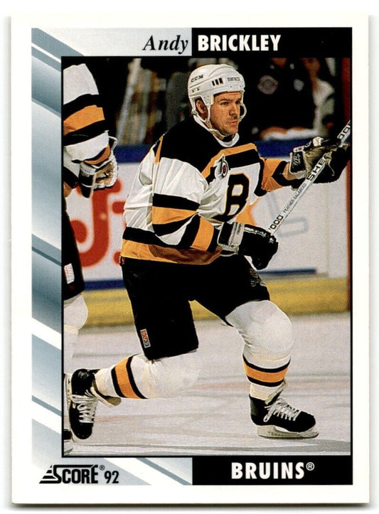 1992-93 Score Andy Brickley Boston Bruins #296