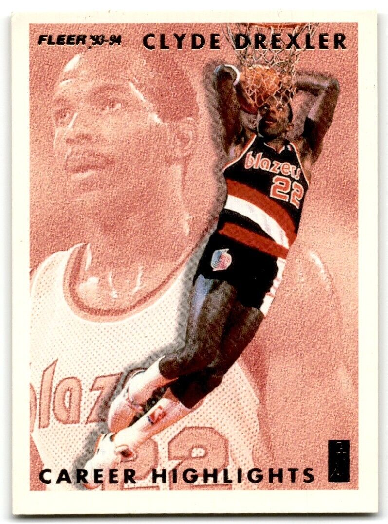 1993-94 Fleer Clyde Drexler Career Highlights Clyde Drexler Portland Trail