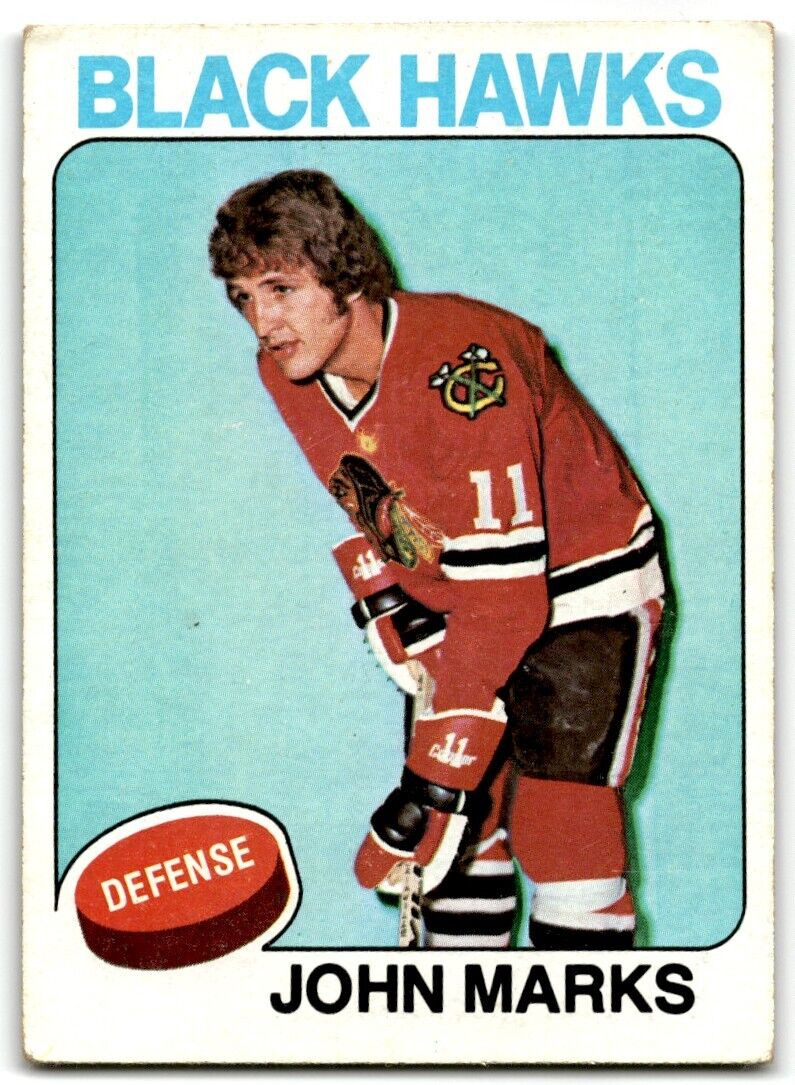 1975-76 Topps John Marks Chicago Blackhawks #121