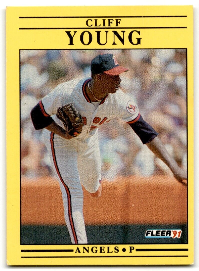 1991 Fleer Cliff Young Rookie California Angels #330