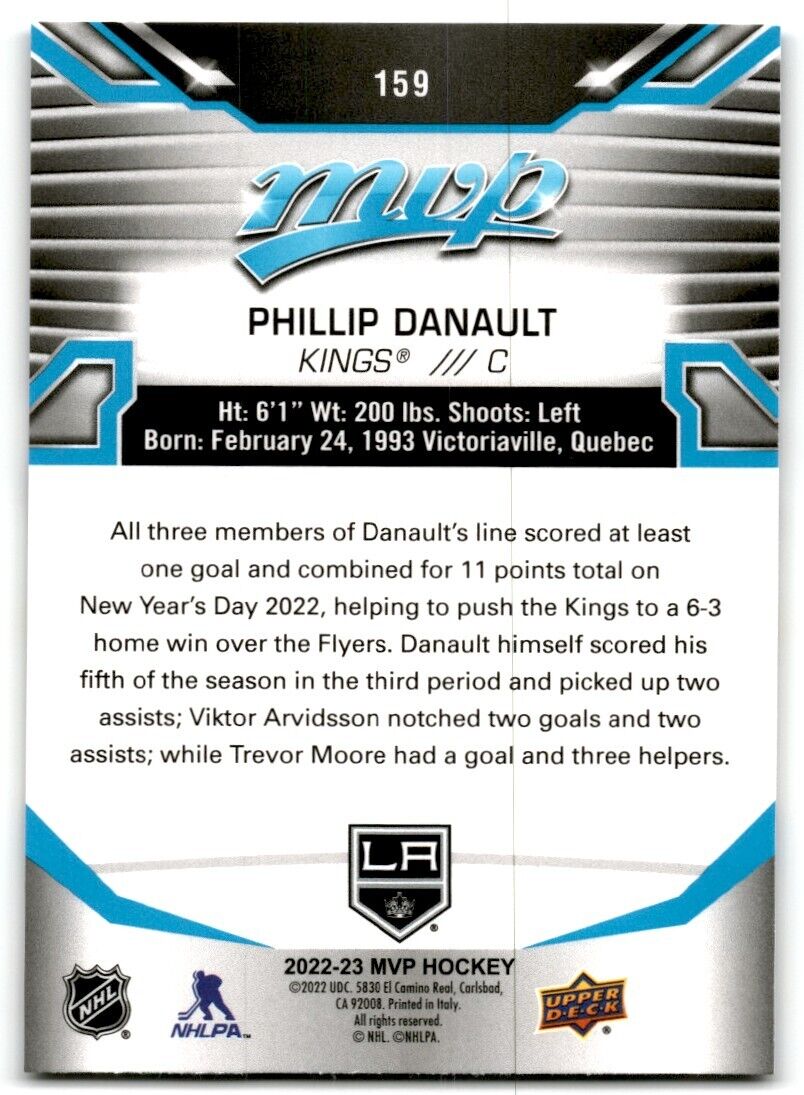 2022-23 Upper Deck MVP Phillip Danault Los Angeles Kings #159