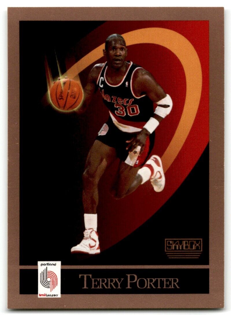 1990-91 SkyBox Terry Porter Portland Trail Blazers #238