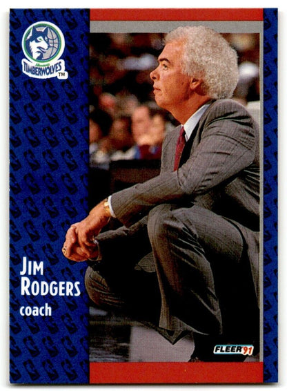 1991-92 Fleer Jimmy Rodgers Minnesota Timberwolves #126