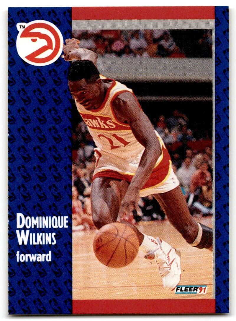 1991-92 Fleer Dominique Wilkins Atlanta Hawks #6