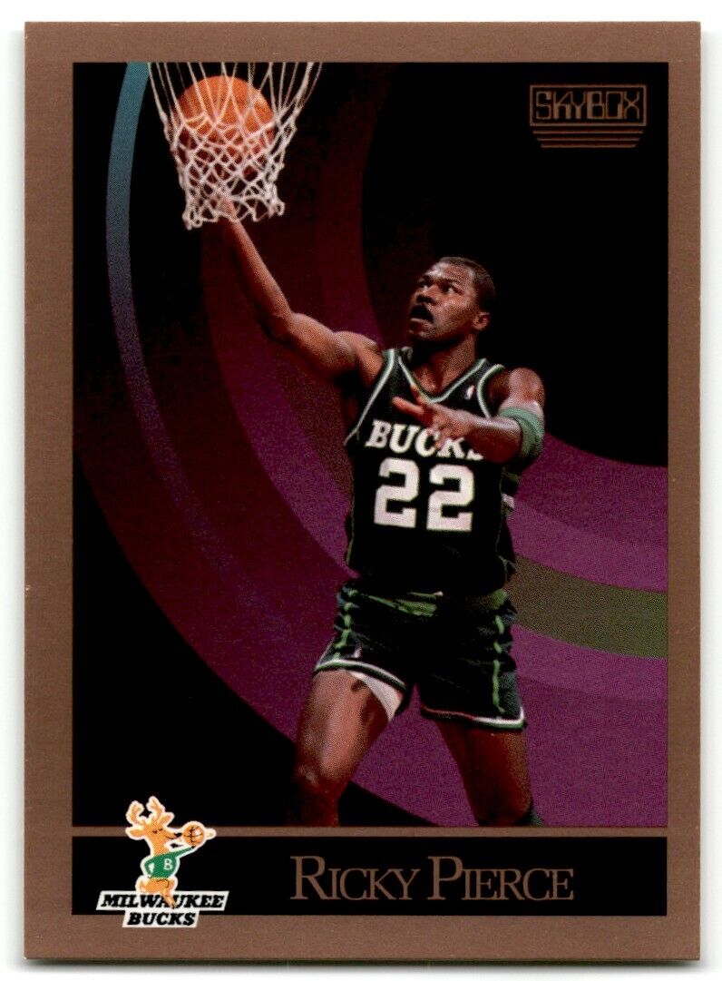 1990-91 SkyBox Ricky Pierce Milwaukee Bucks #162