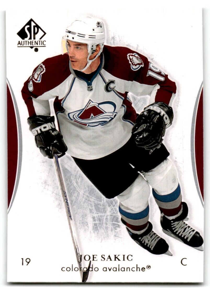 2007-08 SP Authentic Joe Sakic Colorado Avalanche #69