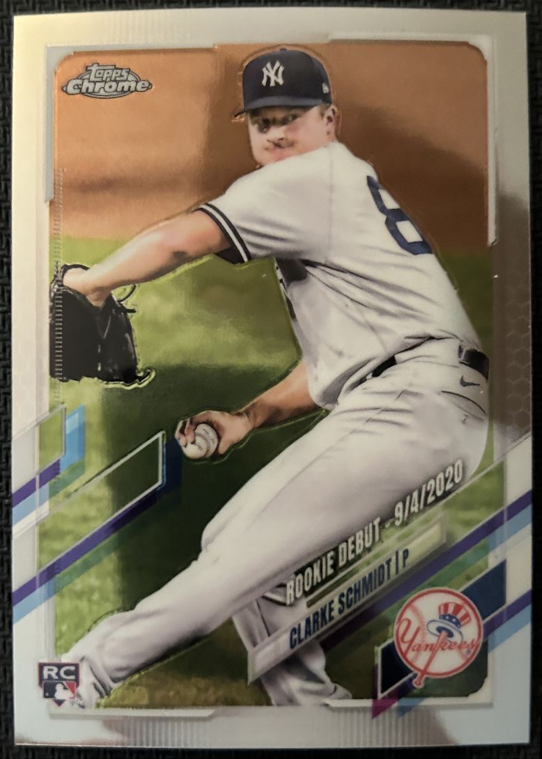 2021 Topps Chrome Update Clarke Schmidt Rookie New York Yankees #USC81