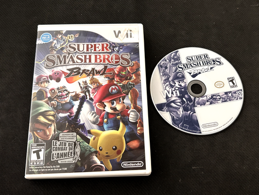 Super Smash Bros. Brawl Nintendo Wii Game Complete with Manual Tested