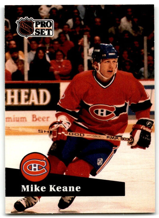 1991-92 Pro Set Mike Keane Montreal Canadiens #121