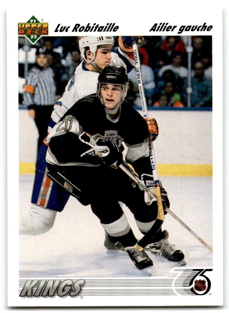 1991-92 Upper Deck French Luc Robitaille Los Angeles Kings #145