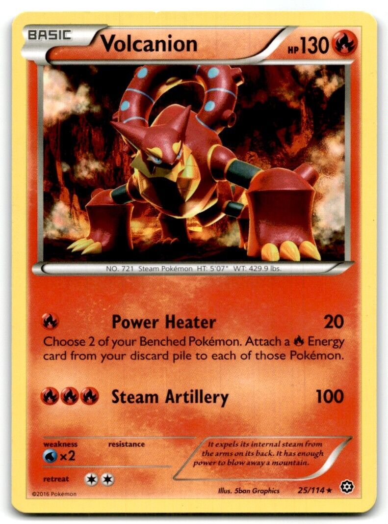 2016 XY - Steam Siege Volcanion Basic/Rare #25