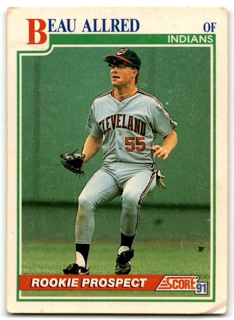 1991 Score Beau Allred Cleveland Indians #338