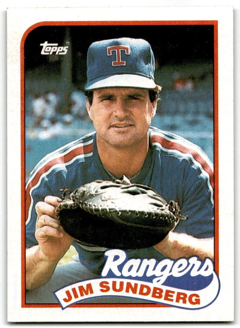 1989 Topps Jim Sundberg Texas Rangers #78