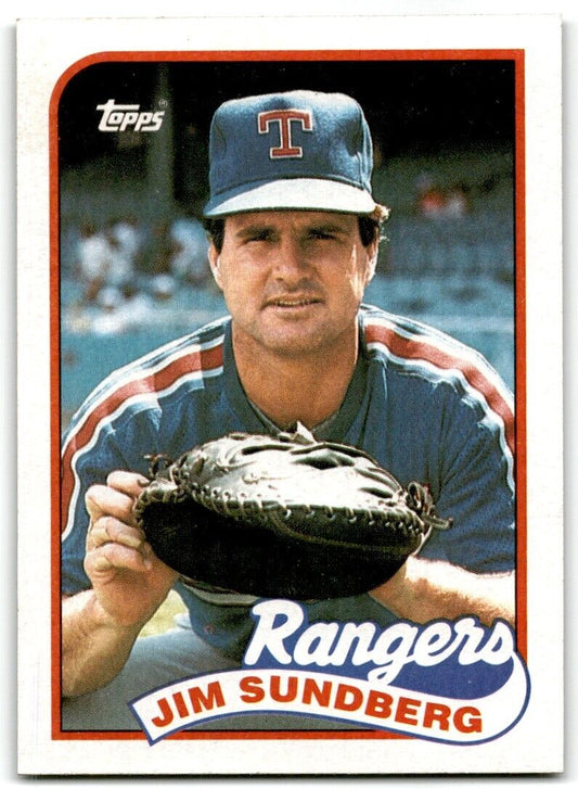 1989 Topps Jim Sundberg Texas Rangers #78