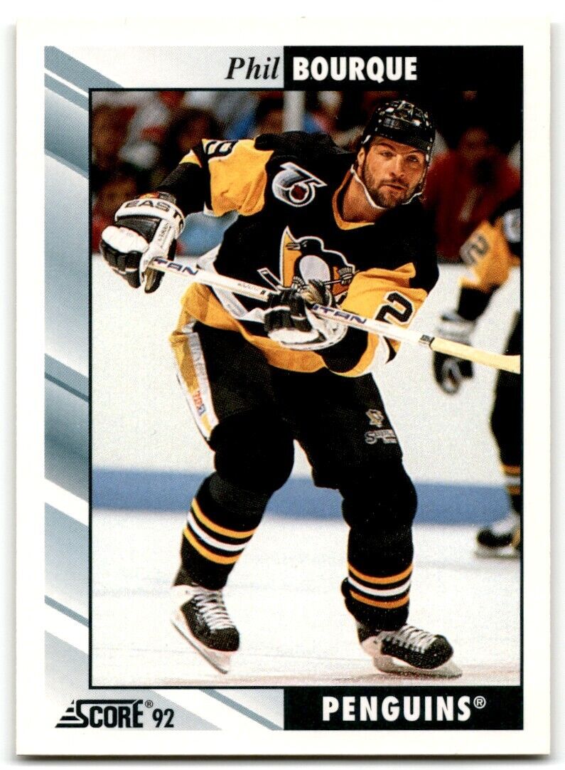 1992-93 Score Phil Bourque Pittsburgh Penguins #223