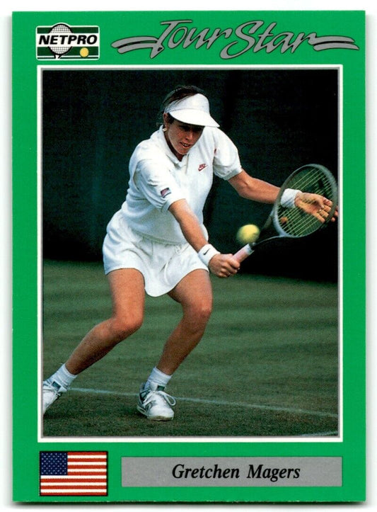 1991 Protennis player Cards Netpro Tour Star Gretchen Magers #71