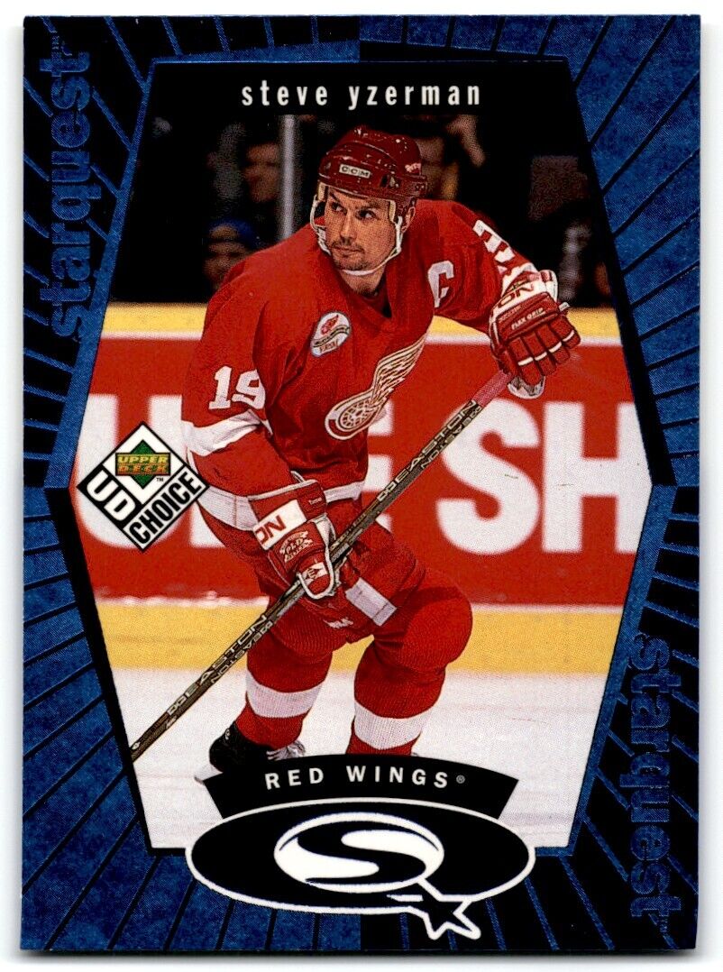 1998-99 UD Choice StarQuest Blue Steve Yzerman Detroit Red Wings #SQ18