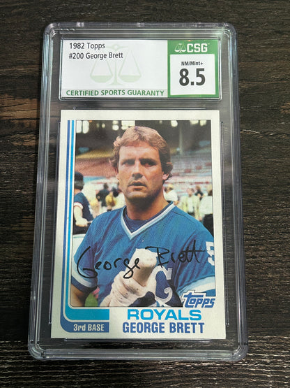 George Brett 1982 Topps #200 CSG 8.5 Kansas City Royals HOF