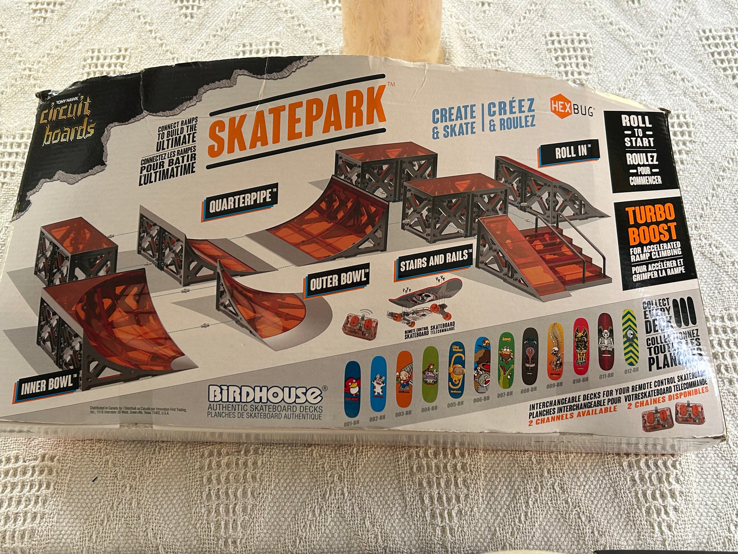 TONY HAWK Circuit Board SKATEPARK Ramps Remote Control Skateboard Fingerboard